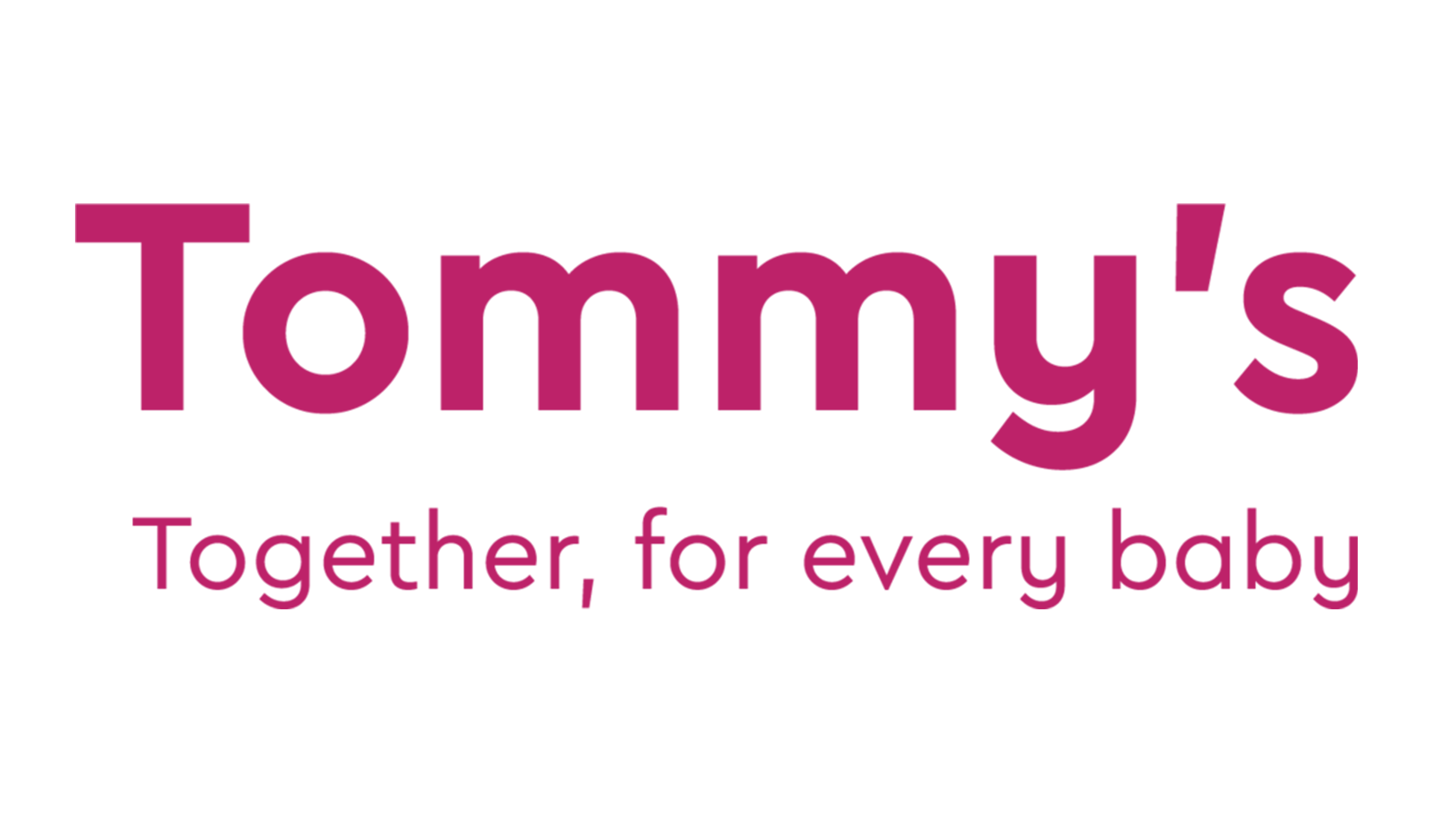 Tommy's logo, text reads: Together for every baby