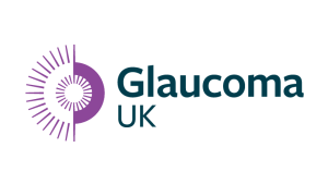 Glaucoma UK logo with a stylised purple eye graphic formed by radiating lines, next to the text “Glaucoma UK”.
