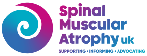 A gradient spiral design in blue and pink, alongside the organization's name and tagline 'Supporting • Informing • Advocating' in purple and teal text.