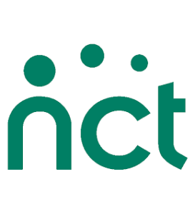 The logo consists of the letters "nct" in green, with three circular shapes above the letters.