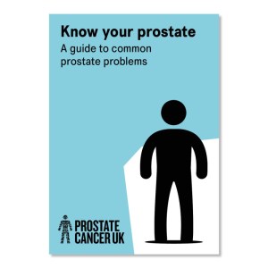 The cover of the Know your prostate booklet