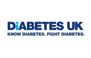Diabetes UK. Know Diabetes. Fight Diabetes.in dark blue. The 'i' in Diabetes is light blue and lowercase